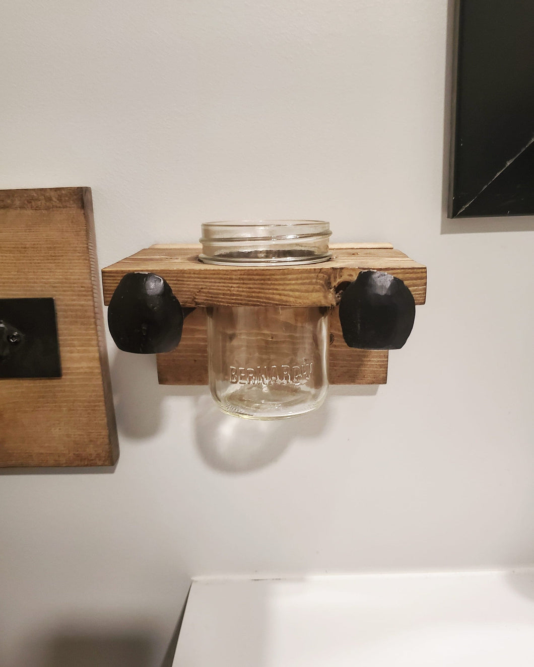 Rustic Toothbrush Holder