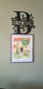 Custom Family Monogram Sign