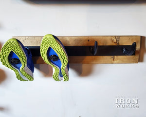 Shoe Rack, Rustic, Railway Spike Gym Shoe rack