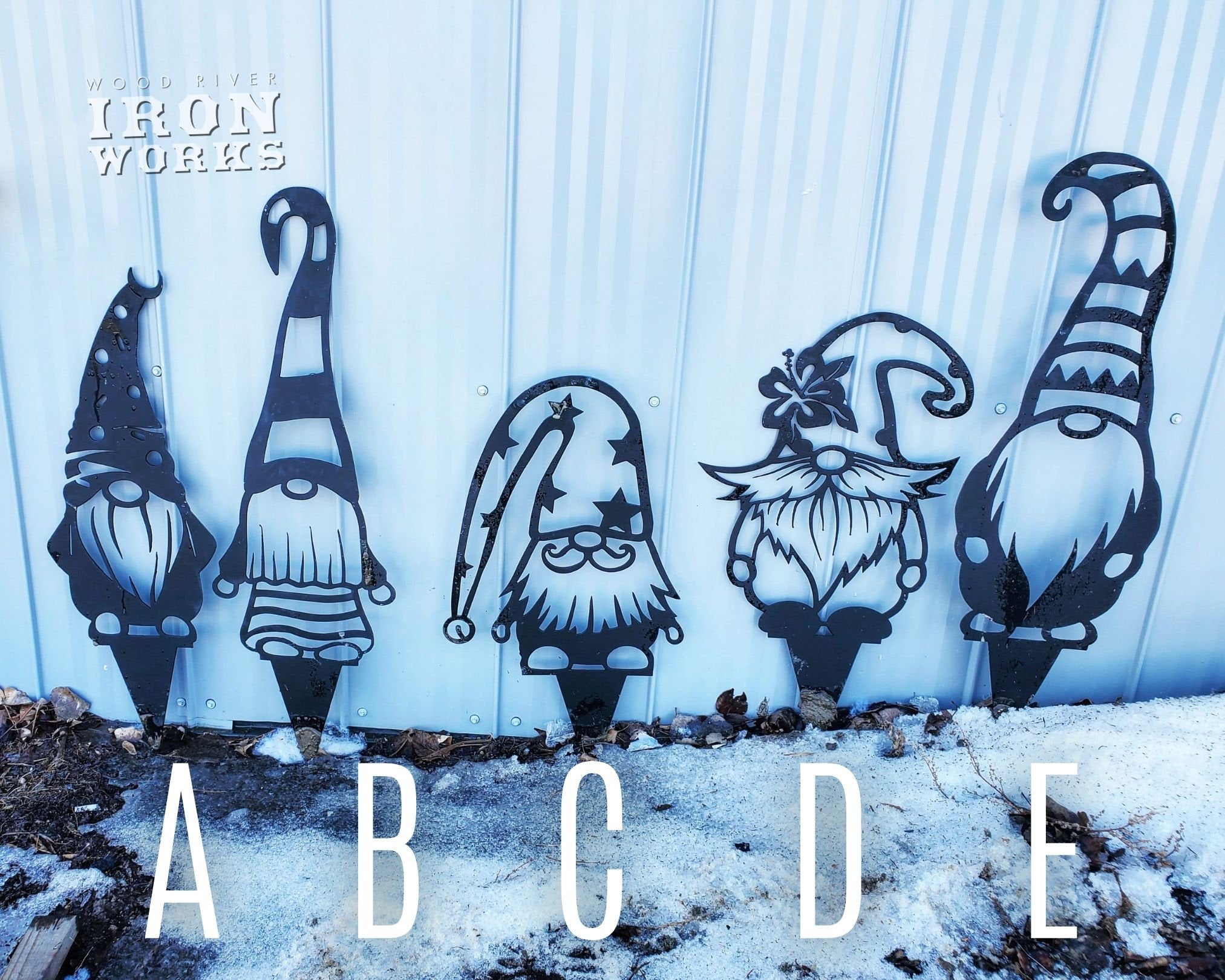 garden gnome metal art
