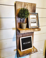 Load image into Gallery viewer, Wooden Floating Shelf, 2 Shelves, Wood Shelf, Rustic Decor, Farmhouse
