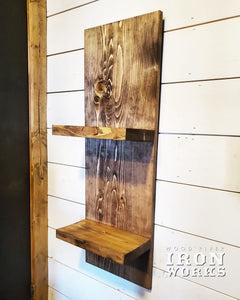 Wooden Floating Shelf, 2 Shelves, Wood Shelf, Rustic Decor, Farmhouse