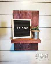 Load image into Gallery viewer, Wooden Floating Shelf, 1 shelf, Wood Shelf, Rustic Decor, Farmhouse
