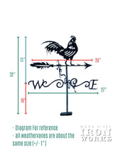 Load image into Gallery viewer, Weathervane, Metal Rooster Wind Vane
