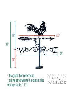 Weathervane, Metal Rooster Wind Vane