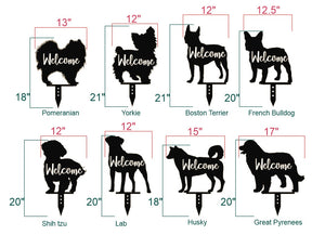 Welcome Yard Signs - Dog Breeds