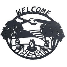 Load image into Gallery viewer, Welcome Lake Metal sign
